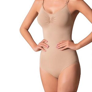 Body Modeladora Selene Cinta Alça Calcinha Alta Compressão