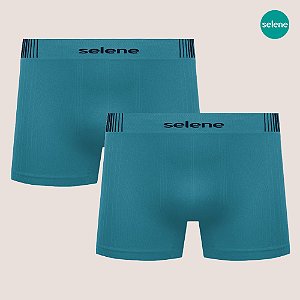 2 Cuecas Boxer Infantojuvenil Selene Microfibra Sem Costura
