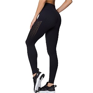 Calça Legging Aerada Selene Feminina Sem Costura Fitness