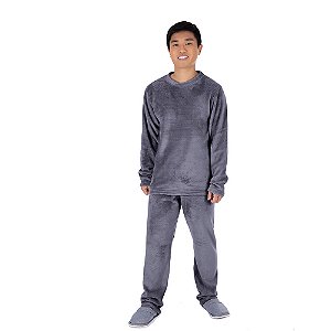 Roupa De Dormir Juvenil Conjunto Pijama De Frio Menino