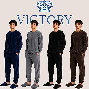 Roupa De Dormir Juvenil Conjunto Pijama De Frio Menino