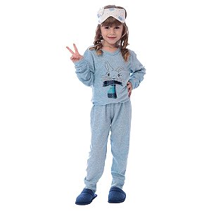 Roupa De Dormir Menina Infantil Victory De Frio Quente Leve