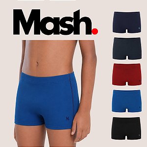 Sunga Infantil Boxer para Verão Praia Piscina e Natação com Cós Largo e Cordão Interno