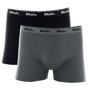 Kit 2 Cuecas Boxer Mash Plus Size Cotton
