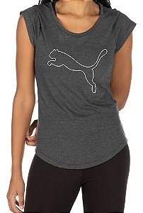Camiseta Puma Sport Feminina Para Academia E Caminhada