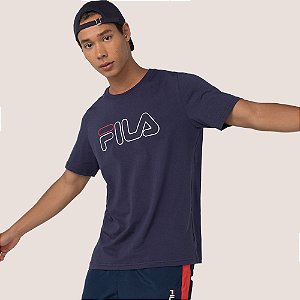 Camiseta Fila Letter Outline Masculina Original