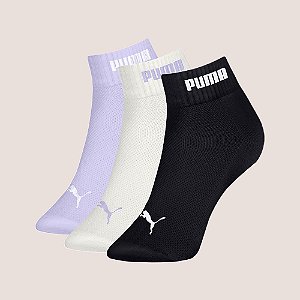 Kit 3 Pares Meias Puma Cano Baixo Academia Original