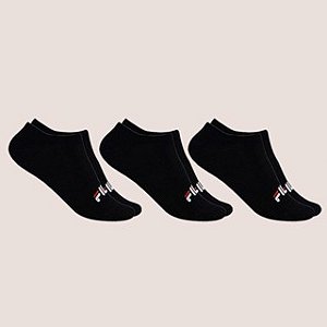 Kit 3 Meias Lisa Fila Original Cano Curto Light Unisex