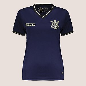 Camisa Feminina Corinthians Oficial Respeita as Minas Tecido Fresco