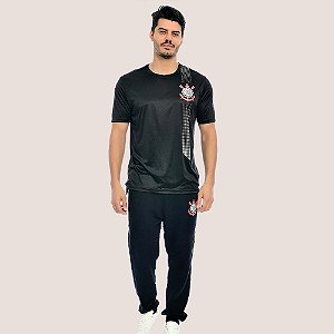 Camiseta Corinthians Masculina Respirável Oficial