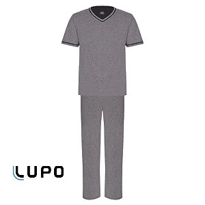 Pijama Masculino Meia Estação Manga Curta e Calça - Lupo