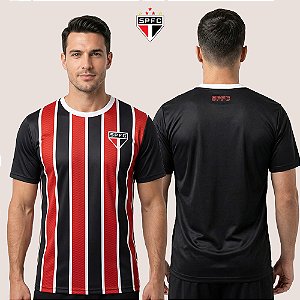 Camiseta Oficial São Paulo FC Masculina Esportiva Respirável Sport Dry Fit Casual