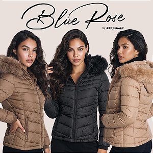 Jaqueta Feminina Puffer Longa Quentinha Com Capuz Removível e Bolso Frontal