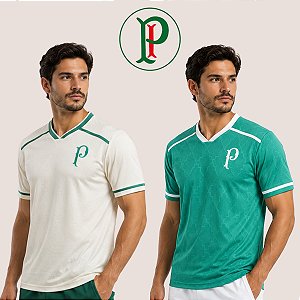 Camisa Palmeiras Torcedor Masculina Gola V Betel Confortável Leve Para Futebol e Dia a Dia