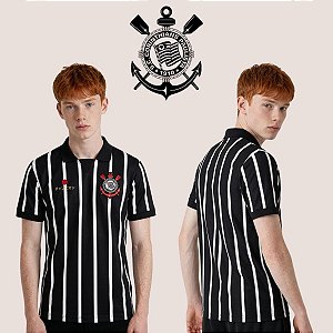Camisa Polo Infantil Corinthians Listrada