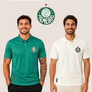 Camisa Polo Palmeiras Masculina Jogador Casual Confortável Gola Polo Premium