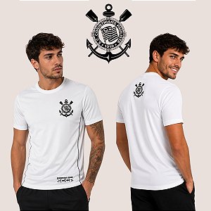 Camiseta Corinthians Masculina Esportiva Respirável Sport Casual Adulto
