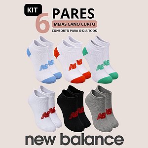 Kit 6 Pares de Meia Infantil Cano Curto Confortável Uso Casual