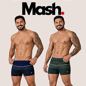 Sunga Boxer Mash Masculina Adulto Confortável Estampada Secagem Rápida Para Natação