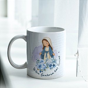 CANECA NOSSA SENHORA DAS GRAÇAS PERSONALIZADA 325ml