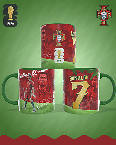 CANECA CRISTIANO RONALDO PERSONALIZADA 325ml 🐐