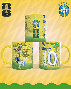 CANECA NEYMAR JR. PERSONALIZADA 325ml 🇧🇷