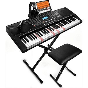 Kit Teclado Musical Voik VTM-4000