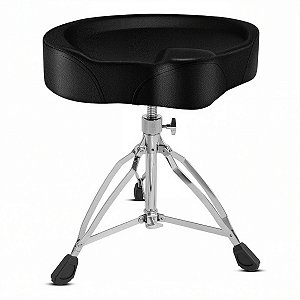 Banco de Bateria Voik B-1400 Couro Preto Regulável 130kg