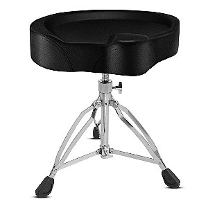 Banco de Bateria Voik B-1400 Couro Preto Regulável 200kg