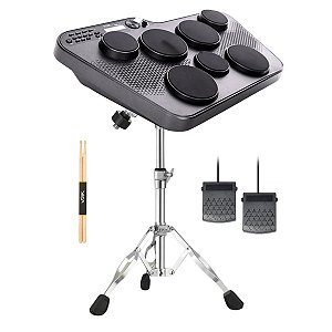 Bateria Eletrônica Portátil 7 Pads Voik Beat-70 com Suporte