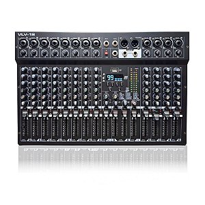 Mesa De Som Interface 12 Canais Voik VLV-12 USB PC Bluetooth