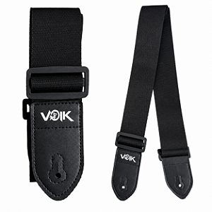 Correia Para Violão Guitarra Baixo Ukulele Nylon Preta Voik CI752