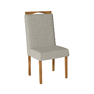 Cadeira Viena Madeira Maciça 43x97x48cm Estofada C/ Espaldar