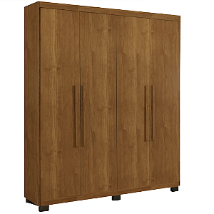Guarda Roupa Master 4 Portas 1.40m 3 Gavetas 100% MDF Cinamomo