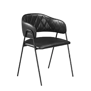 Cadeira Jantar Decor Veneza Courissimo Preto 45x81x54cm