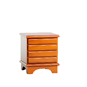 Mesa De Cabeceira Cecília 4 Gavetas Madeira Maciça