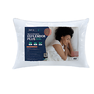 Travesseiro Alto Esplendor Plus Macio 70x50cm Branco Super Conforto - Lavável