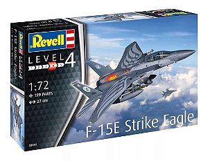 Kit P/ Montar Revell F-15e Strike Eagle 1/72 199 Peças 03841