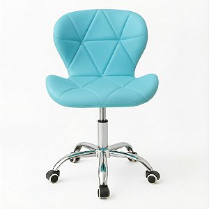 Cadeira de Escritório Giratória Ajustável Brin7 – Design Ergonômico e Conforto Diário | Azul