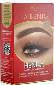 HENNA PARA SOBRANCELHA LA BENIG 3G - CASTANHO MEDIO