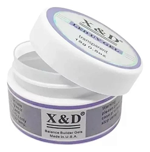 Gel Xd Led Uv Alogamento De Unhas Transparente X&d 15g