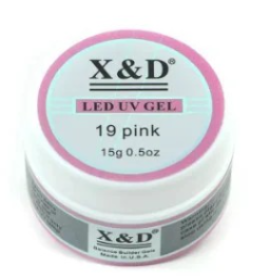 Gel Xd Led Uv Alogamento De Unhas Pink 19 X&d 15g