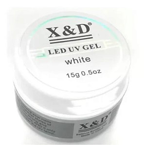 Gel Xd Led Uv Alogamento De Unhas White Branco X&d 15g