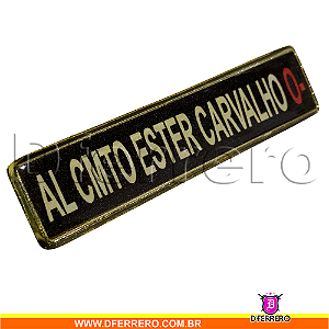 PLAQUETA CMTO (PRODUÇÃO EM MEDIA 10 DIAS UTEIS)