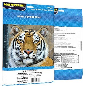 Papel Fotográfico 230g A4 50 Folhas Brilhante