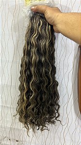 Cabelo cacheado mesclado 65 cm