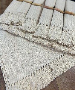 KIT Jogo Americano Trabalhado 6pç.+Guardanapos+Argola