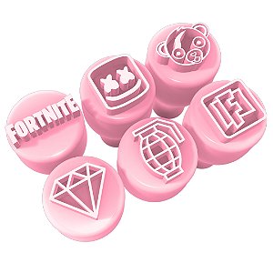 Carimbo para brigadeiro FortNite Com 6 Peças