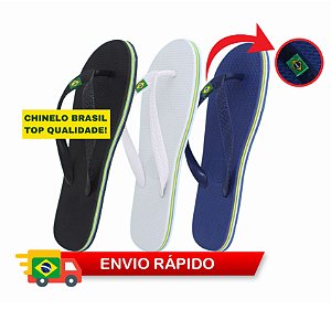 Chinelo Masculino Brasil: Conforto e Estilo Inspirados na Cultura Brasileira | Loja Online | Várias Cores | Do 38 ao 44.