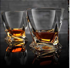 Conjunto 6 Copos para Whisky de Cristal Tortile 310ml - Wolff